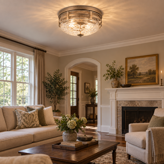 2270-40 CHAMP illuminated in a realistic interior - Dundalk Lighting