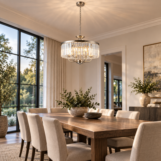 328/6 SN illuminated in a realistic interior - Dundalk Lighting