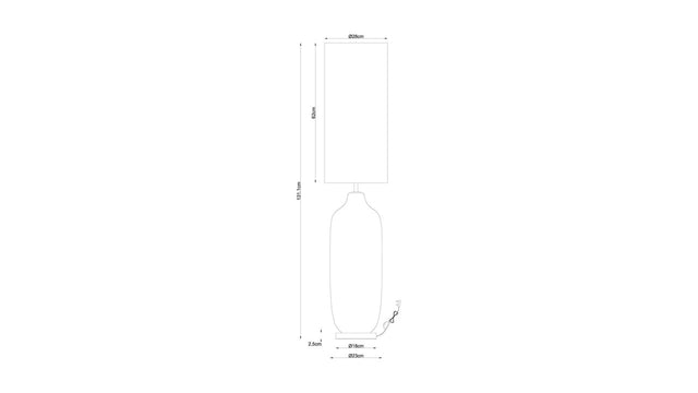 473 Floor lamp Green