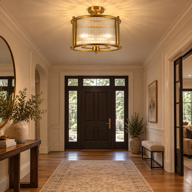 5565/3 GD FLUSH illuminated in a realistic interior - Dundalk Lighting