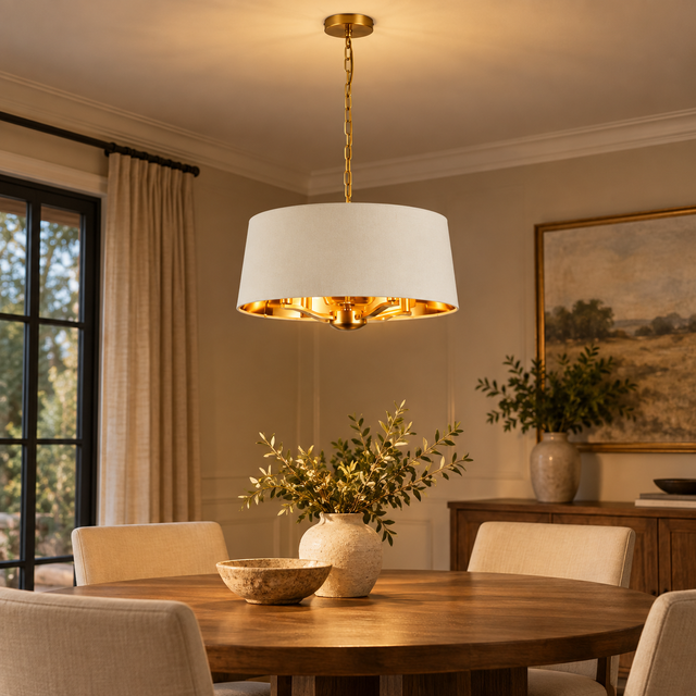 652/4 SB illuminated in a realistic interior - Dundalk Lighting