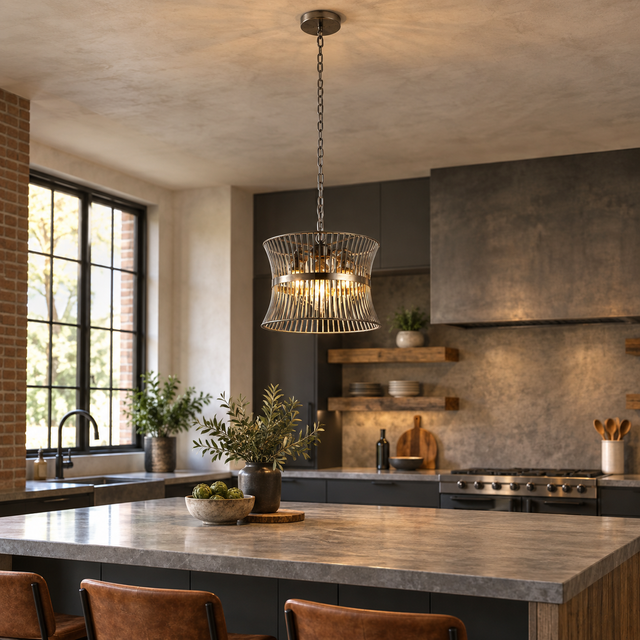 8224/5 SN illuminated in a realistic interior - Dundalk Lighting