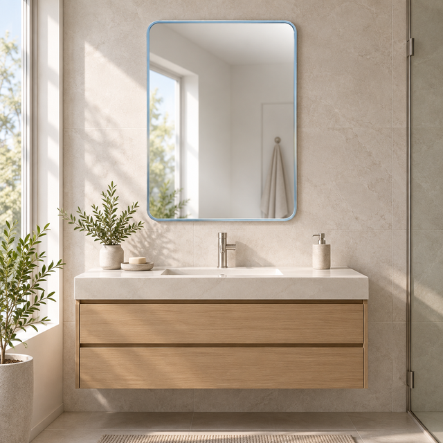 Lucca medium silver styled in a realistic interior - Dundalk Lighting