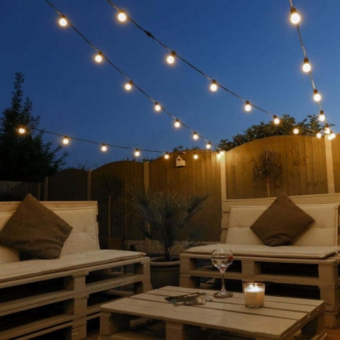 Festoon Lighting white opal bulbs