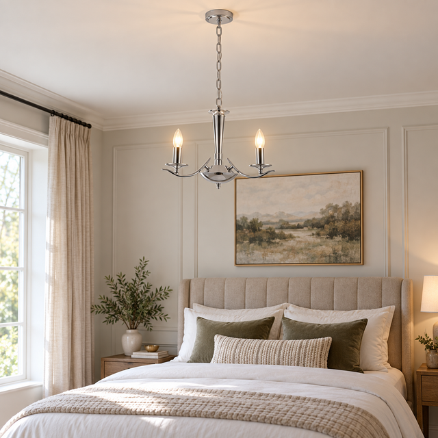 111/3 CHR illuminated in a realistic interior - Dundalk Lighting