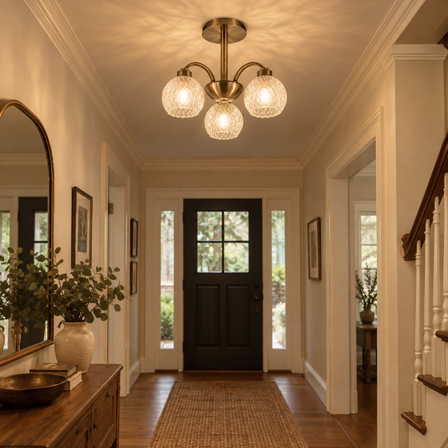 118/3 AB illuminated in a realistic interior - Dundalk Lighting