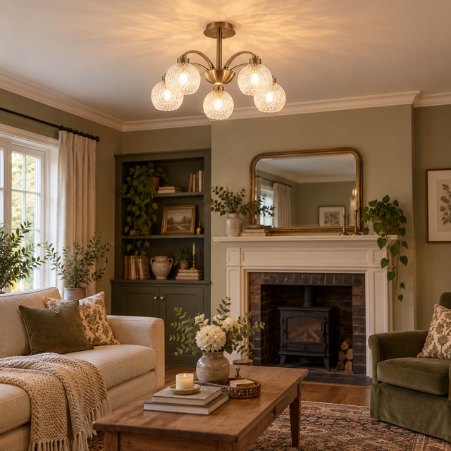 118/5 AB illuminated in a realistic interior - Dundalk Lighting