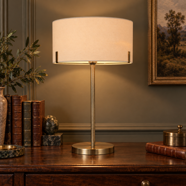 1272 TL AB styled in a warm interior - Dundalk Lighting