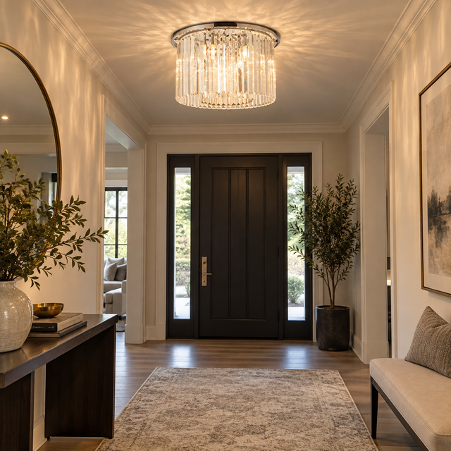 2021-50C-CHR illuminated in a realistic interior - Dundalk Lighting