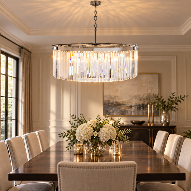 2021-80P-CHR illuminated in a realistic interior - Dundalk Lighting