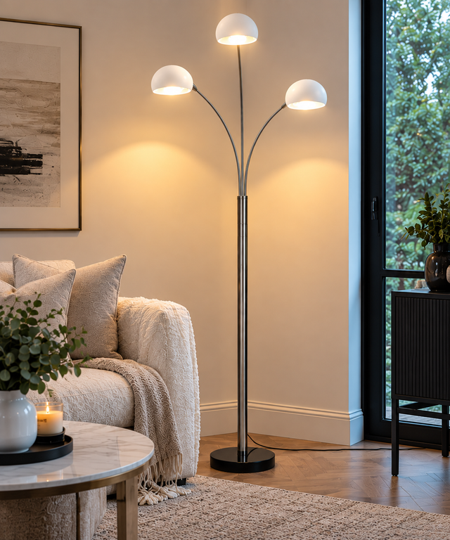 414/3 Floor Lamp white