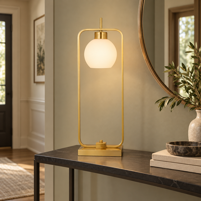 463TL GOLD styled in a warm interior - Dundalk Lighting