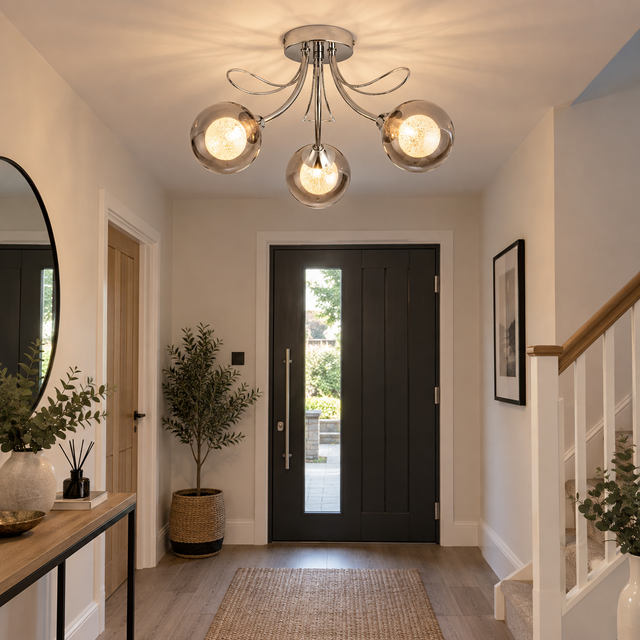 731-3 CHR illuminated in a realistic interior - Dundalk Lighting