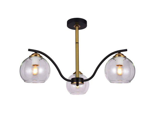 8256/3 BLK original product photograph - Dundalk Lighting