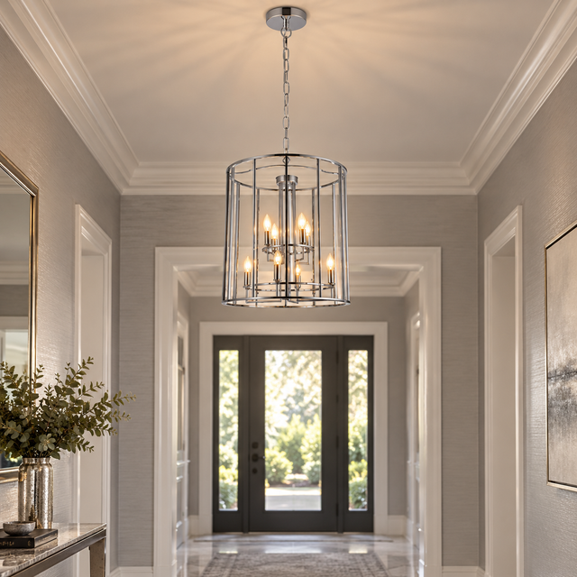 8686.8 CHR illuminated in a realistic interior - Dundalk Lighting