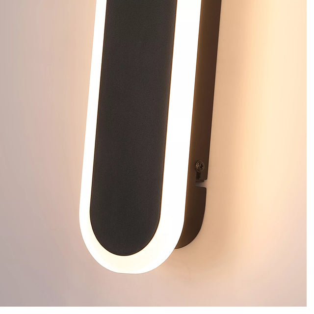 Bordo LED Outdoor Wall Light, Length 300mm, Black