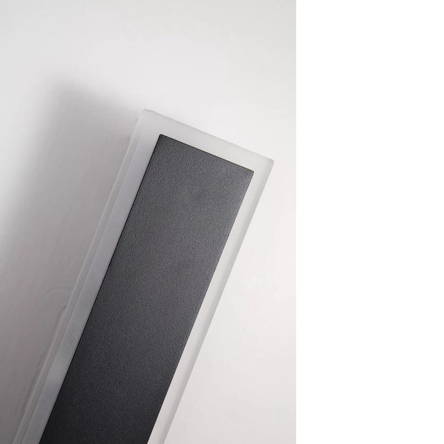 Bordo II Square LED Outdoor Wall Light, Length 300mm, Black