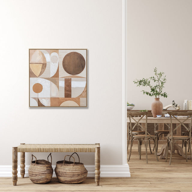Bohdi Framed Canvas 80 x 80 cm