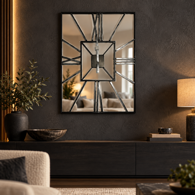 COHEN BLK/SIL styled in a realistic interior - Dundalk Lighting
