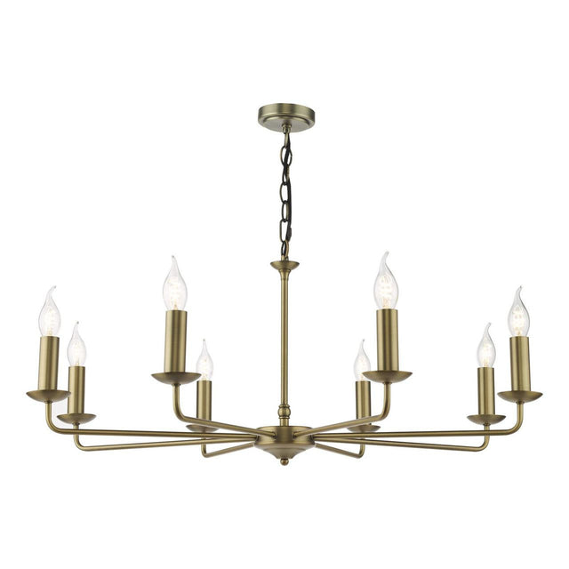 Favian 8 Light Pendant Matt Bronze Fitting Only