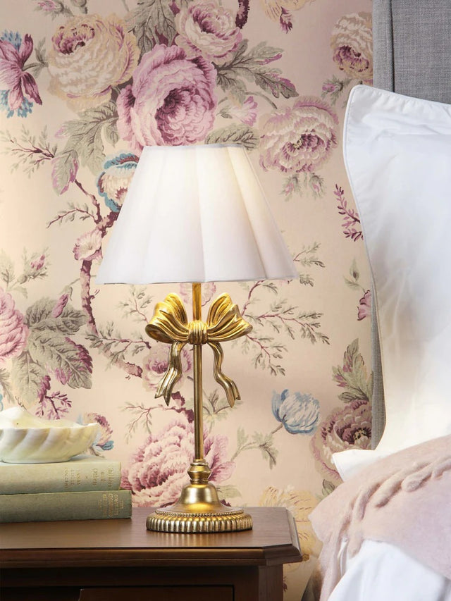 Laura Ashley Larkfield Table Lamp Antique Gold With Shade