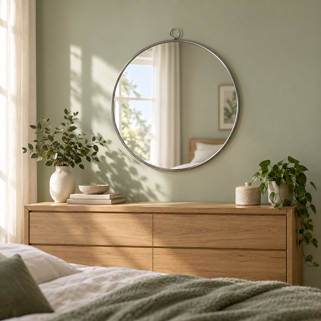 Linden Silver Large styled in a realistic interior - Dundalk Lighting