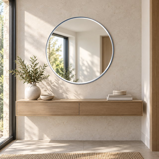 RIVA SILVER styled in a realistic interior - Dundalk Lighting