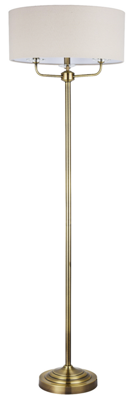 129 FLOOR LAMP ANTIQUE BRASS